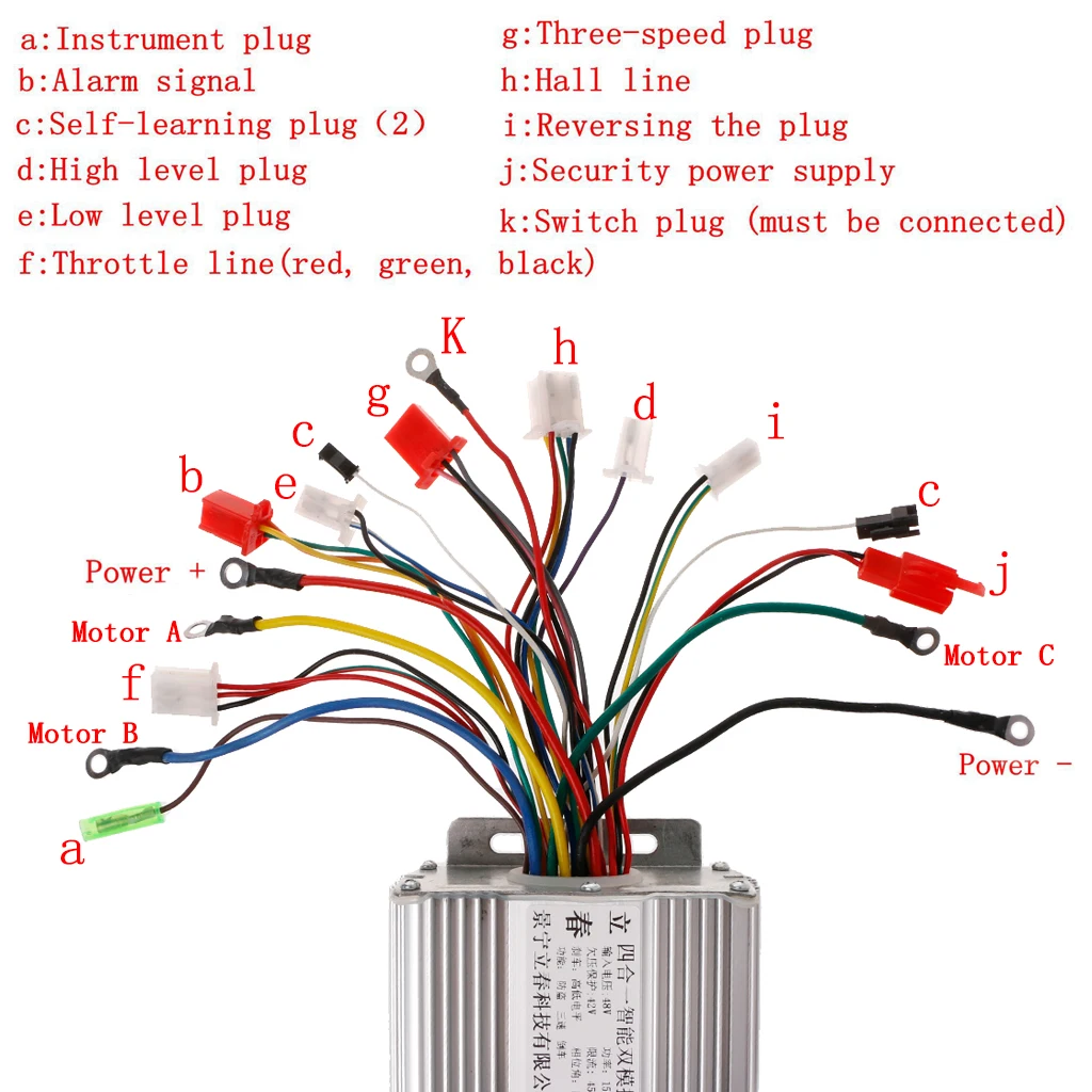 48V 1500W Electric E-bike Scooter Brushless Motor Speed Controller 4XFD