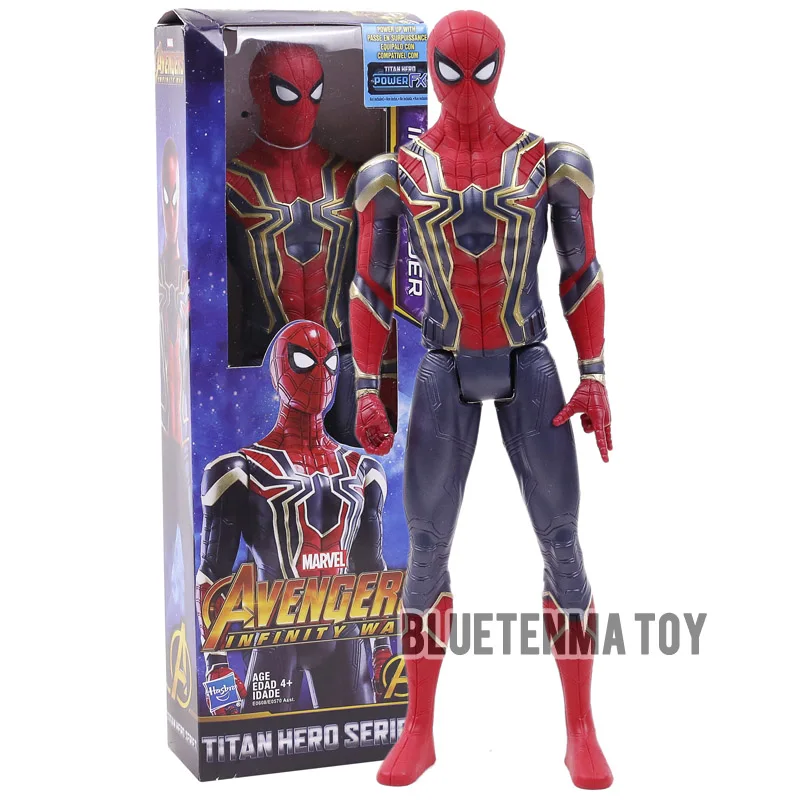 Marvel Titan Hero Avengers Infinity War Thanos Iron Spider Captain America Black Panther Hulk Hulkbuster Action Figure Toy