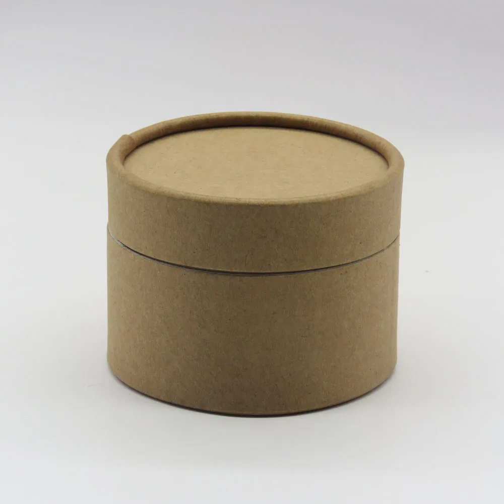 12pc 6.3cm dia 5.6cm H Essential Oil Packaging Cardboard Cylinder Round Bottle Box Paperboard Tube With Lid