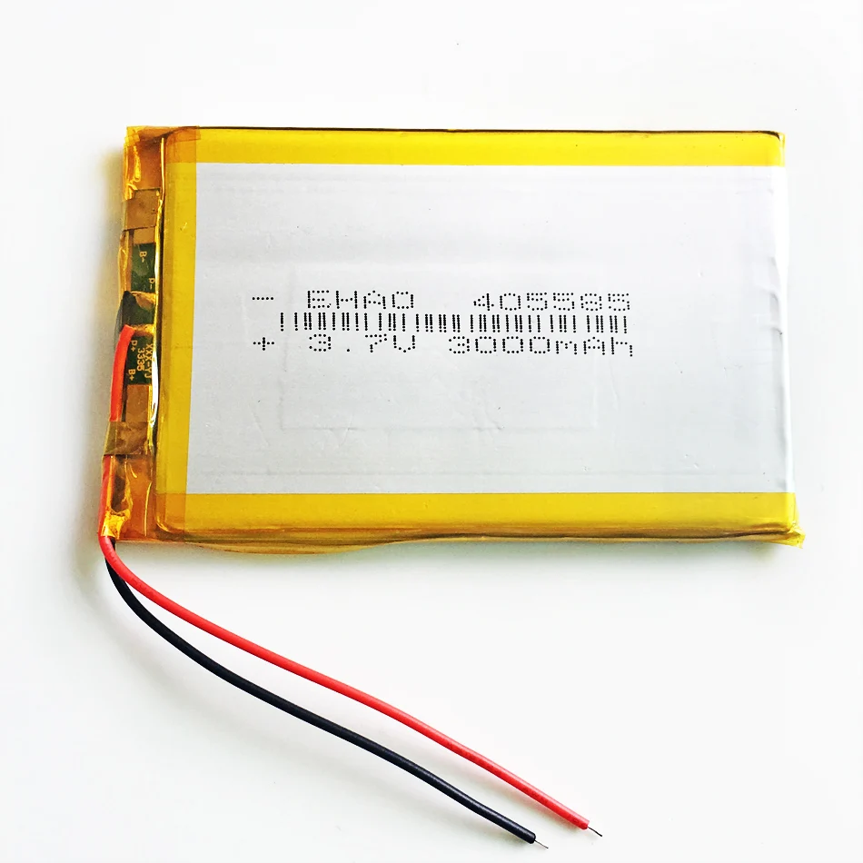 3.7V 3000mAh litowo-polimerowa Lipo akumulator 405585 do Power banku Tablet pc PAD Laptop klawiatura notebooka telefon komórkowy