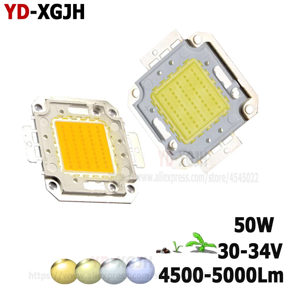 50W COB LED Chip Lamp  for Spotlight Floodlight Garden Square DC 30-34V 3000K 4000K 6000K 10000k Integrated LED Light Beads