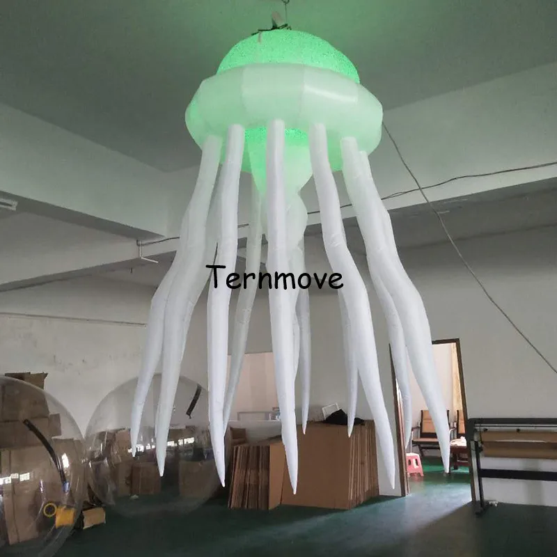 LED lighting inflatable Jellyfish seajelly 2 meters customized hanging decorative Jellyfish for inflatable toys