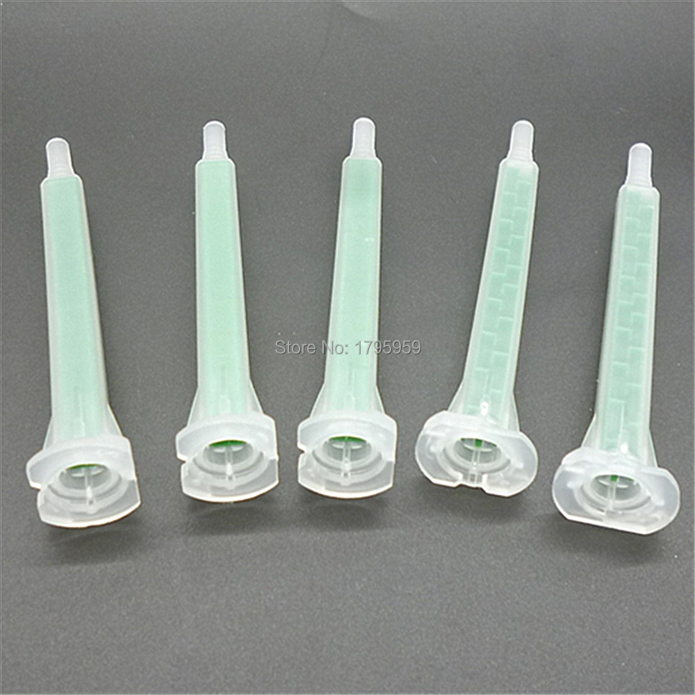 5pc Static Mixer AB Glue Mixing Tube 83mm Syringe Mixing Nozzles Set for Two Component 50ml 1:1 Epoxy Resin Adhesives Cartridges