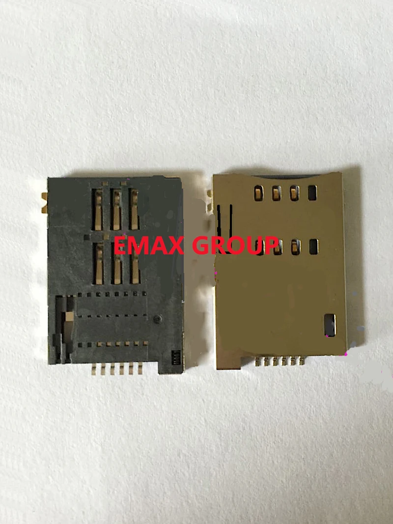 

Free Shipping 10PCS/LOT SIM Card Slot 6P From the bomb High temperature in stock