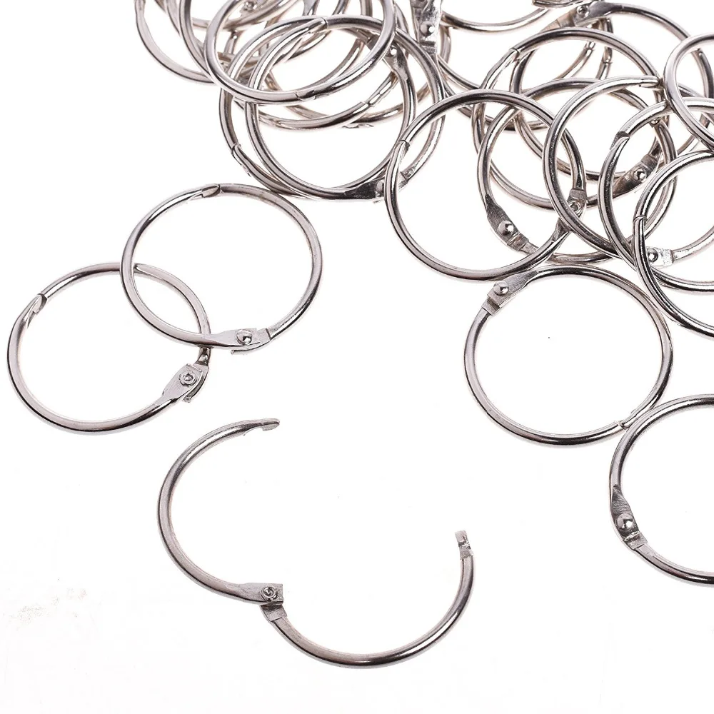 10 pces 1-3/8 polegadas (35mm) diâmetro metal livro solto folha binder anéis