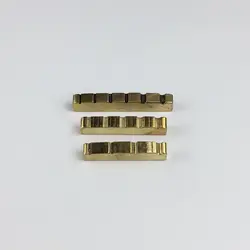 1 Piece Solid Brass Metal Electric Guitar Nut Bass Nut For ST / LP Guitars 4-string 5-string 6-string bass Guitar Parts