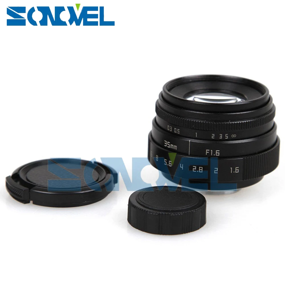 Fujian – objectif de vidéosurveillance 35mm F1.6, monture C, pare-soleil, bague Macro, pour Fuji Fujifilm X-E2 X-E1 X-Pro1 X-M1 X-A2 X-A1 X-T1 X100T X-T10