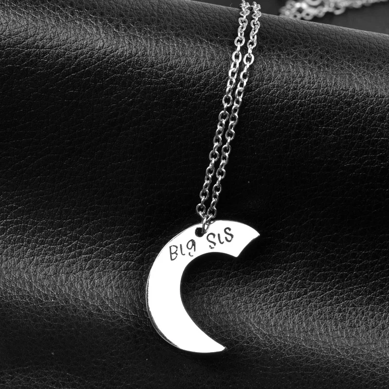 Best Friends necklace for 3 Big Sister Sis Middle Sister Sis Little Sister Sis Heart Charm Pendant Necklace Friendship Jewelry