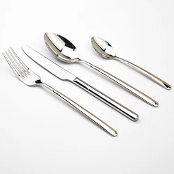 Gemütliche Zone Geschirr Set Luxus Besteck Stahl Set Qualität 24Pcs Geschirr Messer Gabeln Dining Geschirr Westlichen Lebensmittel Restaurant