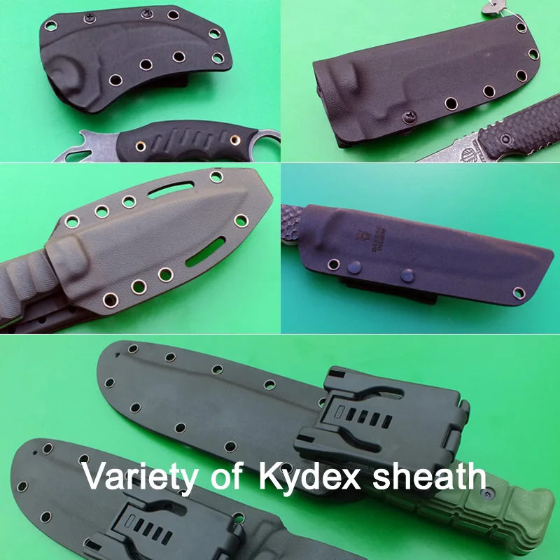 1.5mm Black Sand Army Green Orange Kydex Sheet Thermoplastic for DIY Sheath Holster Tool Parts