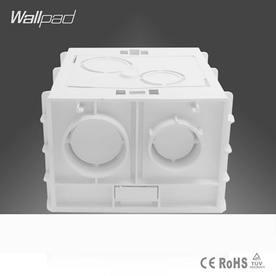 Mounting Lining Box for 86*86mm Wall Switch and Socket Wallpad Cassette Universal White Wall Back Junction Box