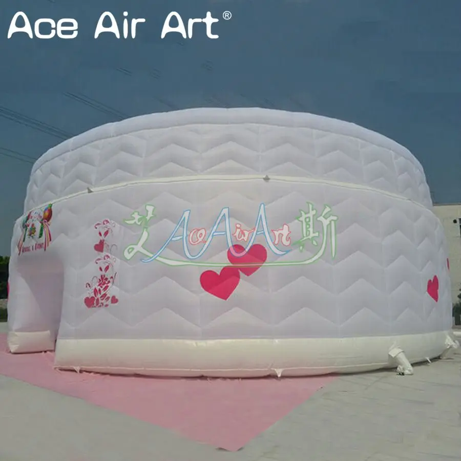 

Giant Cake Shaped Inflatable Huge Flat Cake Dome Cake Marquee Canopy Tent for Party and Weddings or Rental Business