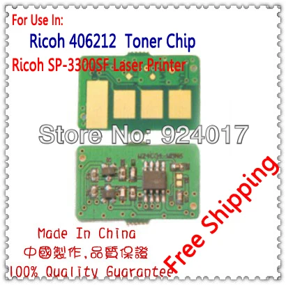 

Toner Chip For Savin Lanier Ricoh Aficio SP 3300 3300D 3300DN Printer Laser,SP3300 406212 Type SP 3300A Toner Cartridge Chip Kit