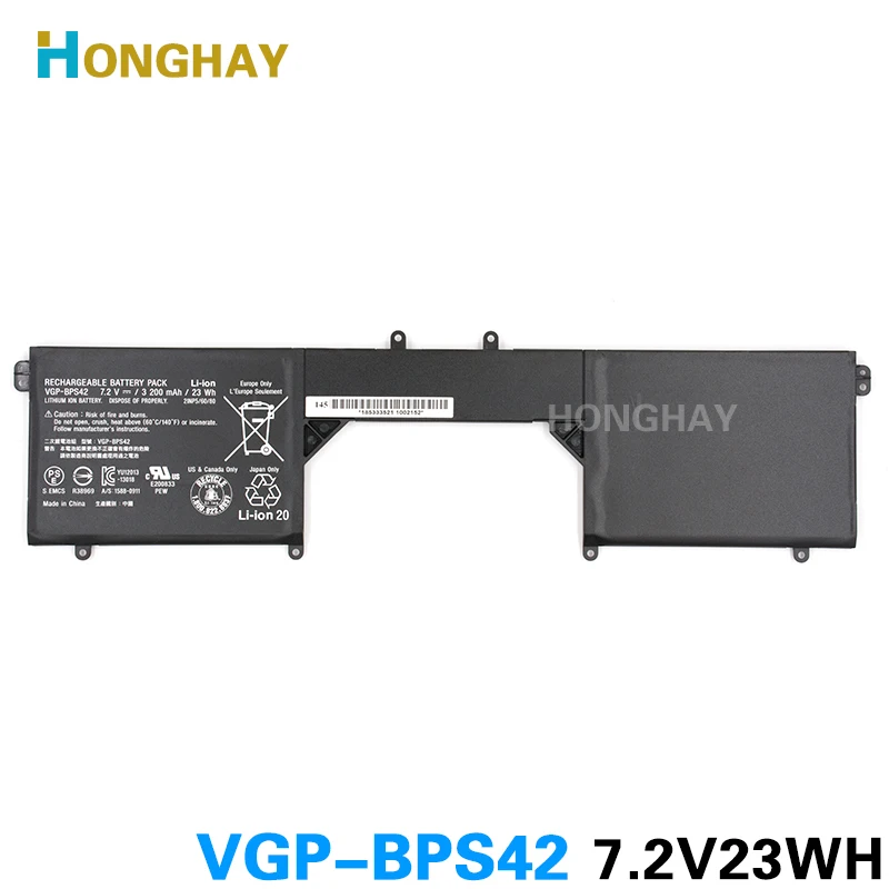 

HONGHAY VGP-BPS42 bps42 Original laptop Battery For 11A SVF11N14SCP SVF11N15SCP SVF11N18CW 7.2V 23WH