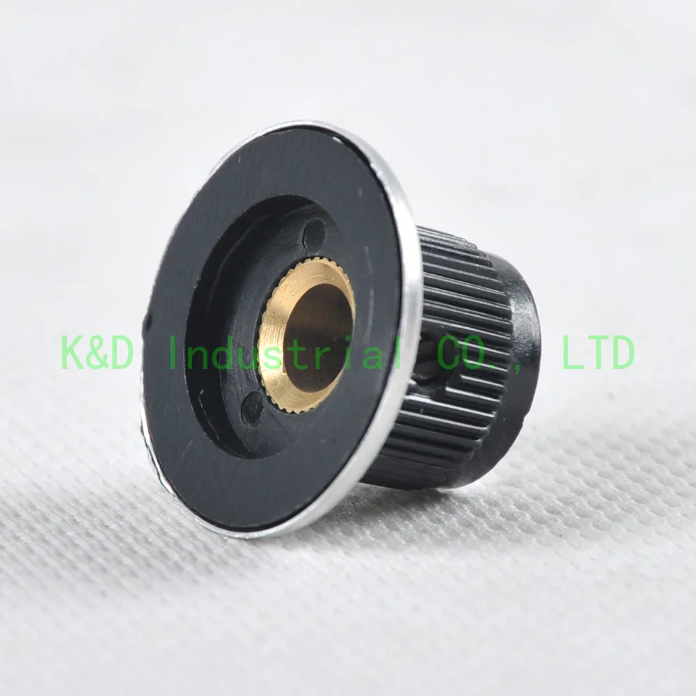 10 шт., винтажный бакелит + Алюминиевый Регулятор громкости для 6 мм вала, запчасти для усилителя электрогитары