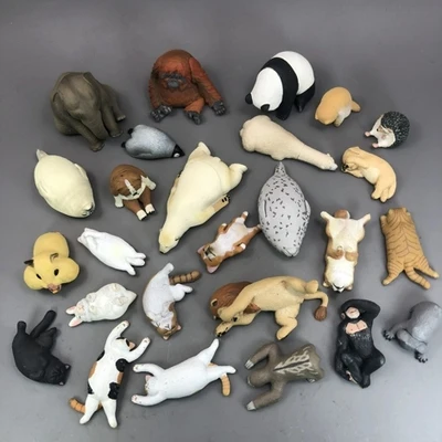 Original genuine jungle zoo wild farm animal cubs family goose chicken rat Holstein cow Duck model learnning toys children gifts