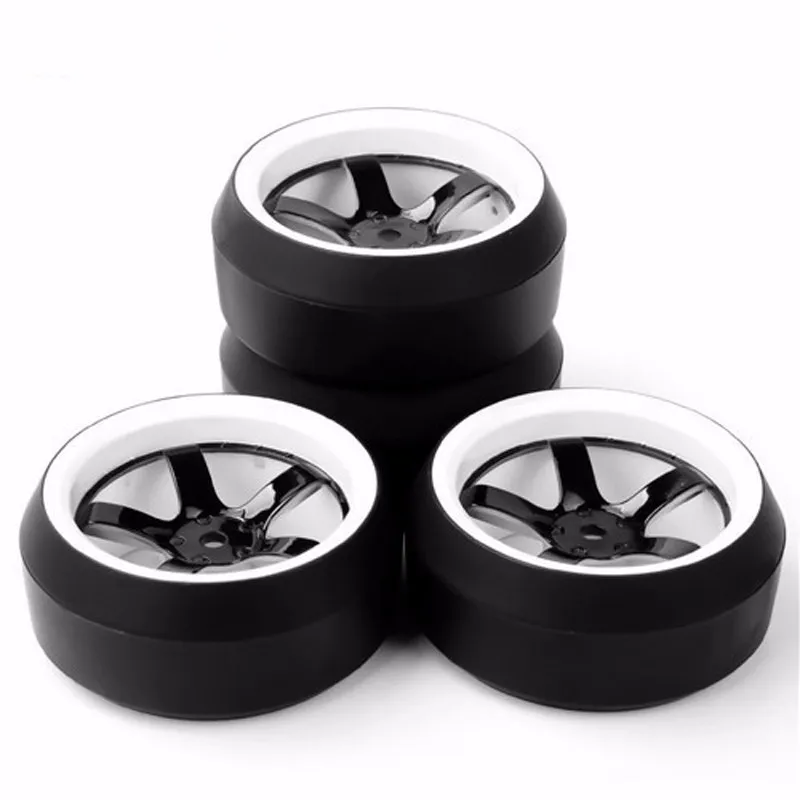 D5NWK+PP0367 Drift Tires and Wheel Rims with 12mm Hex fit 1/10 Scale On-Road Racing Car Accessories