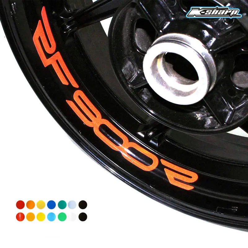 

8 X CUSTOM INNER RIM DECALS WHEEL Reflective STICKERS STRIPES FIT SUZUKI RF 900R