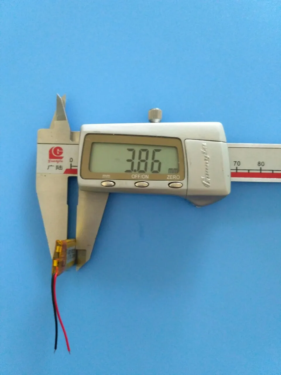 401230 3.7V polymer lithium battery iron general motor key two-way remote control general burglar alarm