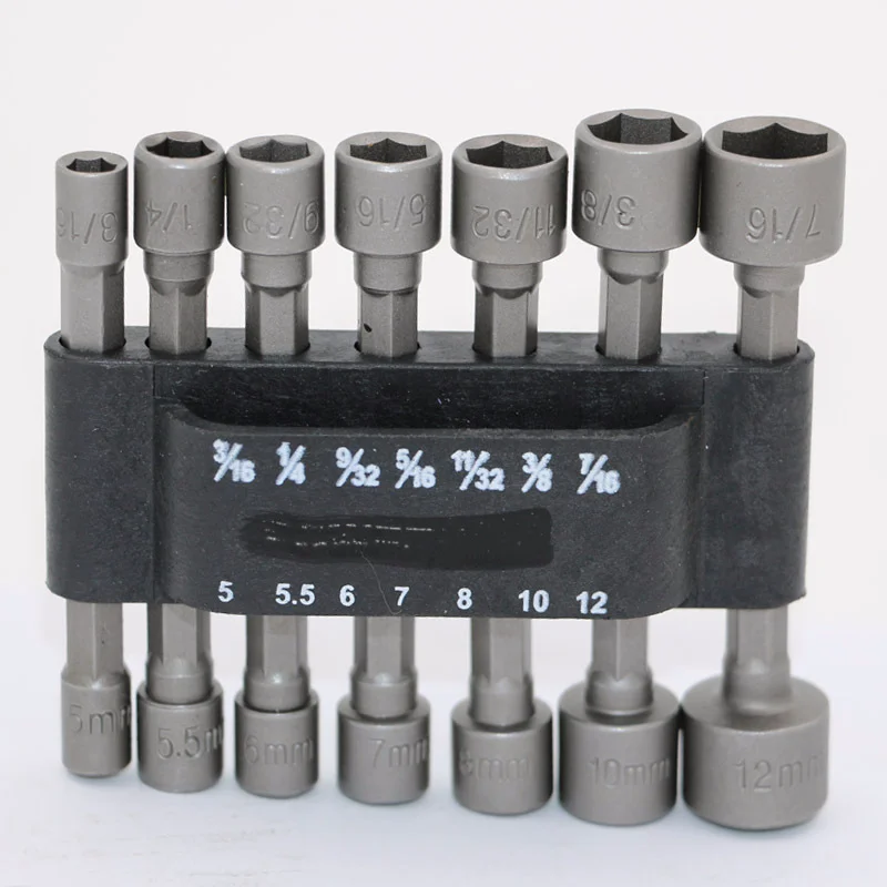 14 Pieces  Power Six Angle Sleeve Head Pneumatic Wind Batch Head Electric Batch Self Tapping Screw