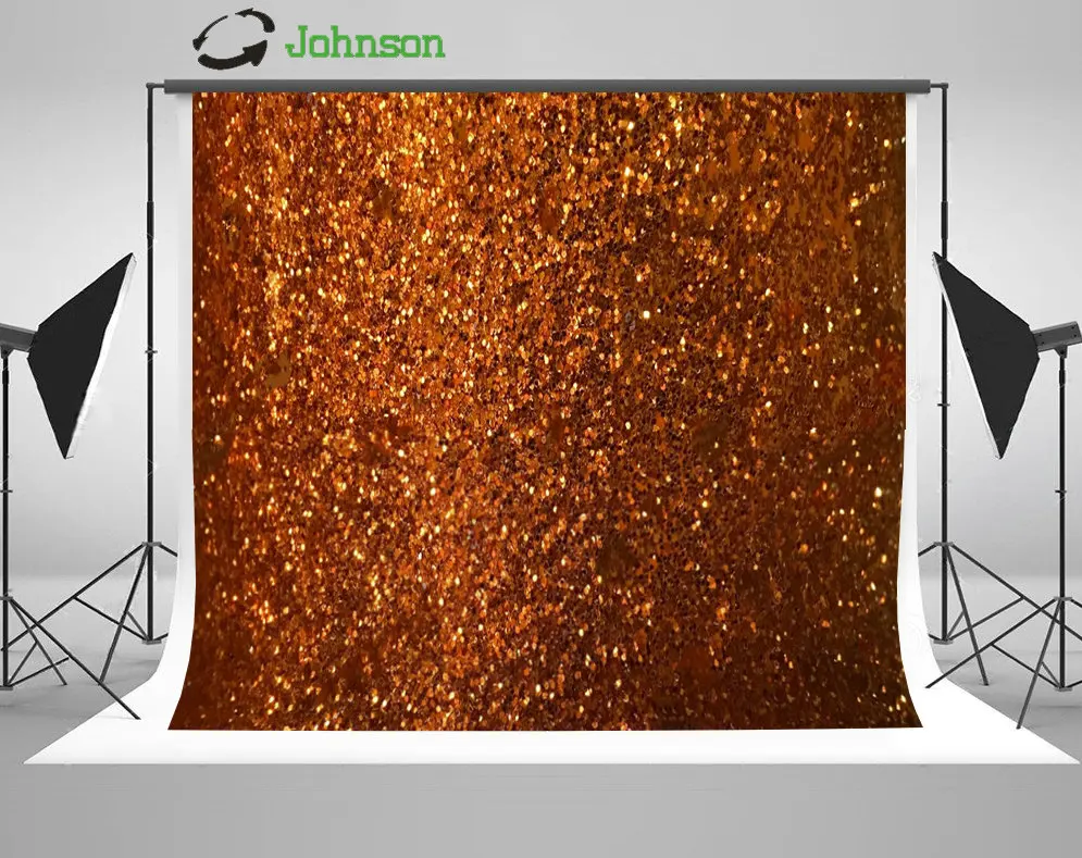 

Dark Gold Copper Glitter Texture photo backdrop polyester or Vinyl cloth High quality Computer print wall background