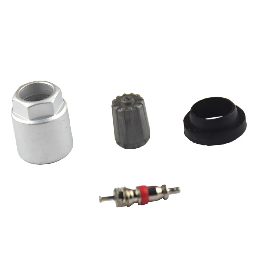 4 Pieces TPMS Tire Pressure Sensor Nut Valve Core Cap Gasket Kits Auto Replacement Parts Wheels Tires & Parts