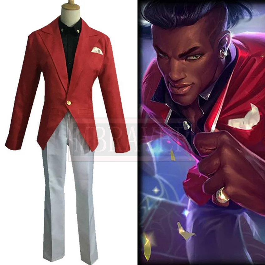 

LOL Lucian Cosplay Costume Halloween Uniform Outfit