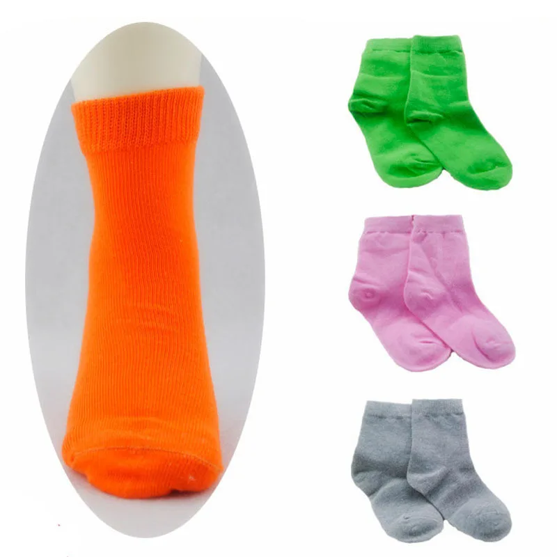 5 pairs / 1 lot spring&autumn candy color cotton children socks boys socks / socks for girls 1-9 year sport kids socks