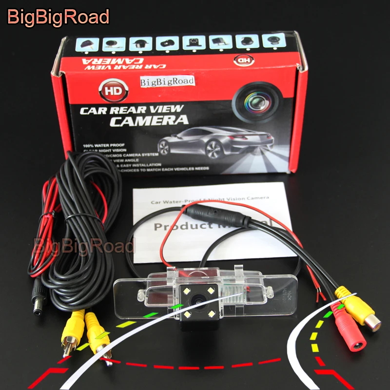 

BigBigRoad Car Intelligent Dynamic Track Rear View Camera Backup Reversing CCD Camera Night Vision For Subaru Legacy 2007-2012