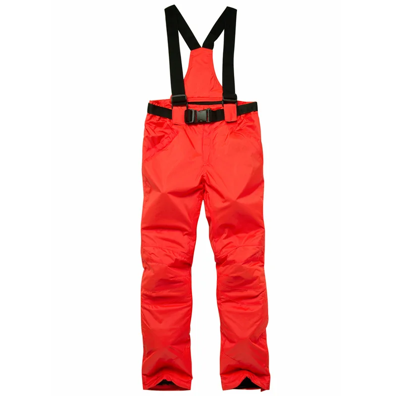 New Winter Thick Warm Skiing Pants Men Women Lovers Windproof Waterproof Suspender Trousers Snow Snowboard Pants Plus Size