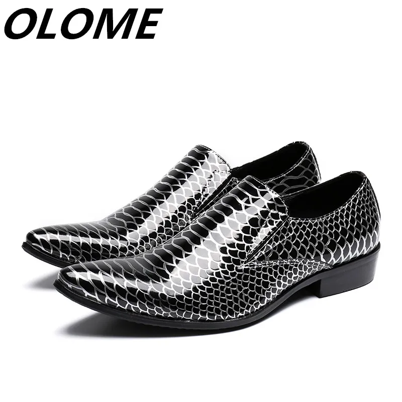 

Mens italian leather shoes black gold pointy toe oxford slip on prom party classic crocodile gents shoes british zapatos hombre