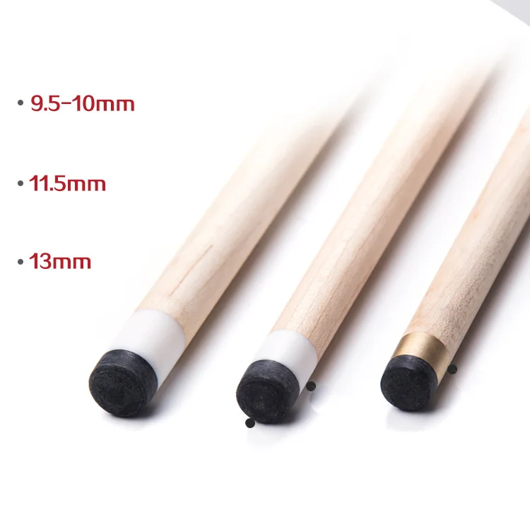 Bâtons de queue de billard E9X 2018, pointe de 1/2mm/9.5mm/13mm, en Chine, nouveauté 11.5