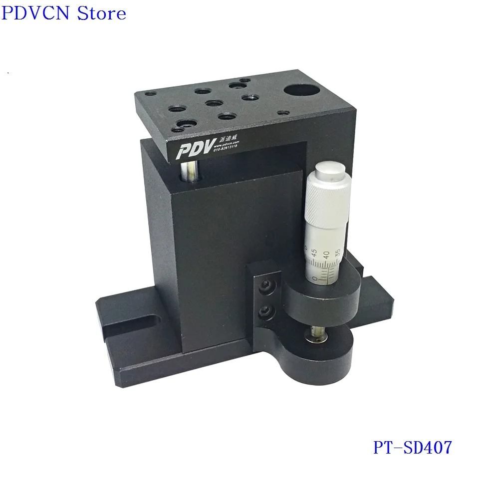PT-SD407 Z-As Handmatige Lab Jack, Lift, Optische Glijdende Lift, 13Mm Reis Lineaire Trap