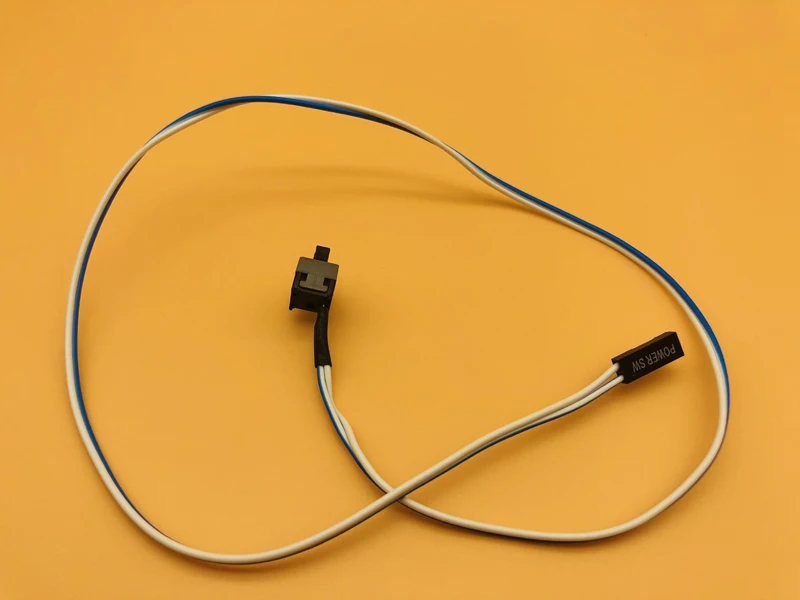 1 pcs 50 cm Power SW Kabel Desktop Computer PC Case POWER Knop Gastheer Moederbord SW Kabel Opnieuw starten schakelaar voor BTC Mijnwerker