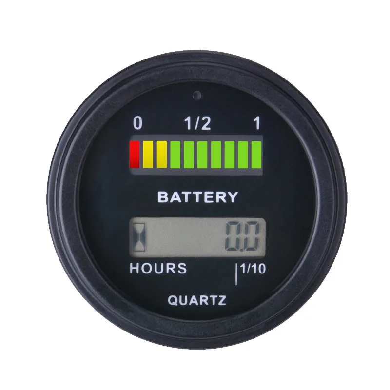 AGM GEL FeliPO4 VOLT Battery Gauge Meter Battery Indicator Hour Meter FOR Motorcycle ATV Tractor Cleaning Machine RL-BI011