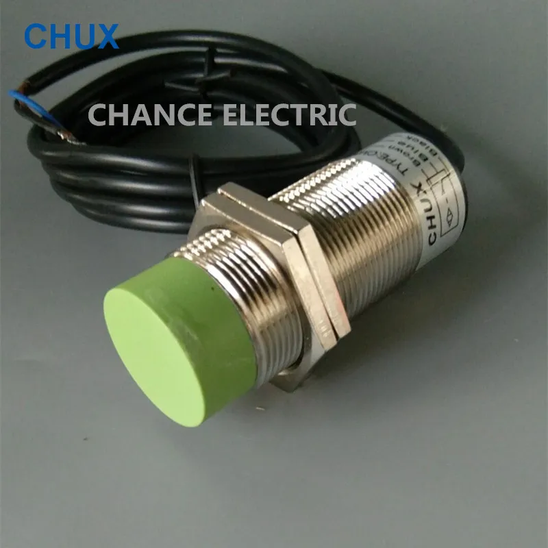 CHUX Mask machine Capacitive Proximity Sensor PNP 24V DC M30 NO+NC CM30-15-DPC 15mm Detection Distance level Sensor switch