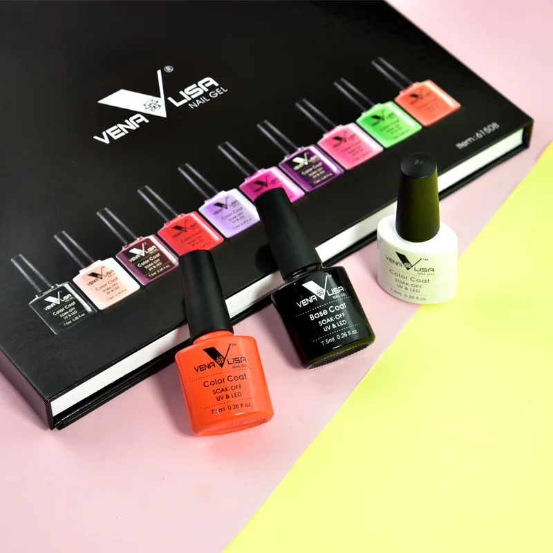 Venalisa 60 color Nail Art Acrylic False Practical Tips Display nail tip Manicure DIY Display Book for Gel Polish Lacquer Varnis