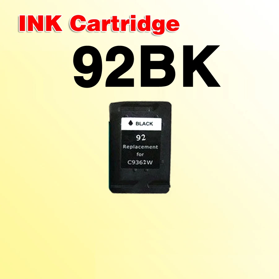 For hp92 black ink cartridge compatible for 92 PhotoSmart 7850 C3180 C3100 C3110 C3170 C3173