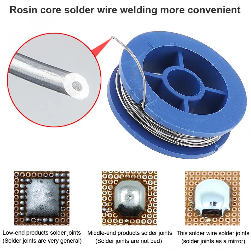 63/37 11g 0.8mm Mini Wire Solder Wire Tin Wire with 2% Flux and Rosin for Electric Soldering Iron