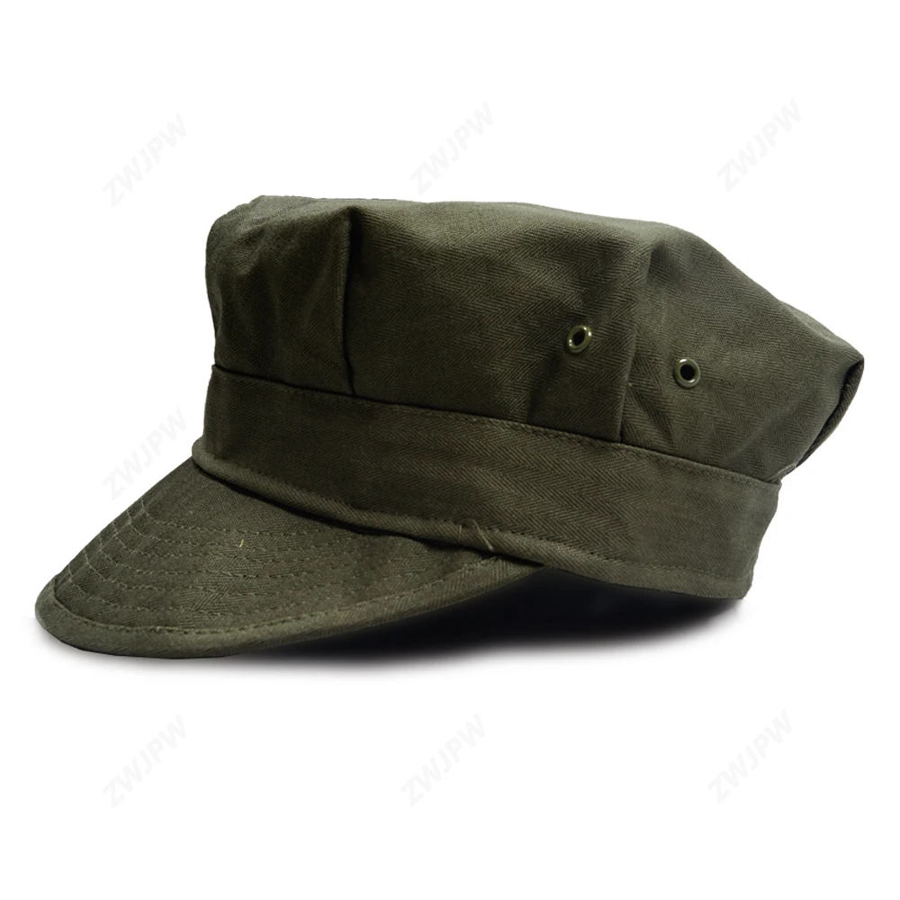 WW2 US HBT USMC GREEN MARINE CORPS CAP HAT NO LOGO US/401102