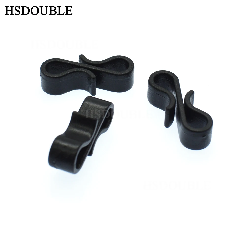 HSDOUBLE Black Plastic Buckle HardwareBelt Webbing Clip For Backpack Strap Tactical Bag Parts Accessories