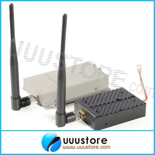 1.2Ghz 5000mW 1.2g 5W Wireless AV Video Audio Transmitter with 1.2G Receiver High Gain Antenna long range transmitter