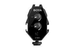 BOYA BY-MP4 Audio Adapter 2-channel Mono Stereo Mode Digital SLR DSLR Camera Camcorder Smartphone