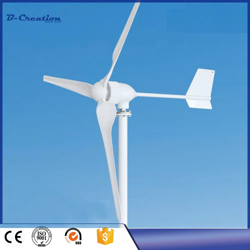 New Arrival 1000 Watts Wind turbine 3 Long 1000mm Nylon Fiber Blades with 1KW 24V 48V Output JSBCXNY Free Energy Generator