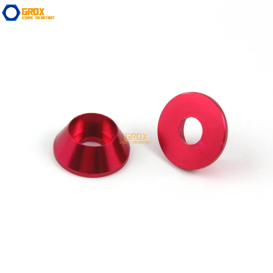 30 Stuks M2 Wijn Aluminium Washer Inbusbout Washer