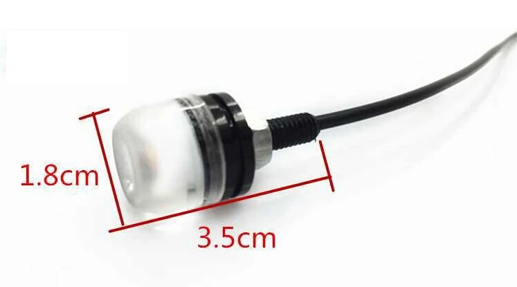 2PCS  5630 3 SMD 18MM floodlight Concave lens eagle eye lamp Daytime Running DRL Tail Backup Light Car Motor