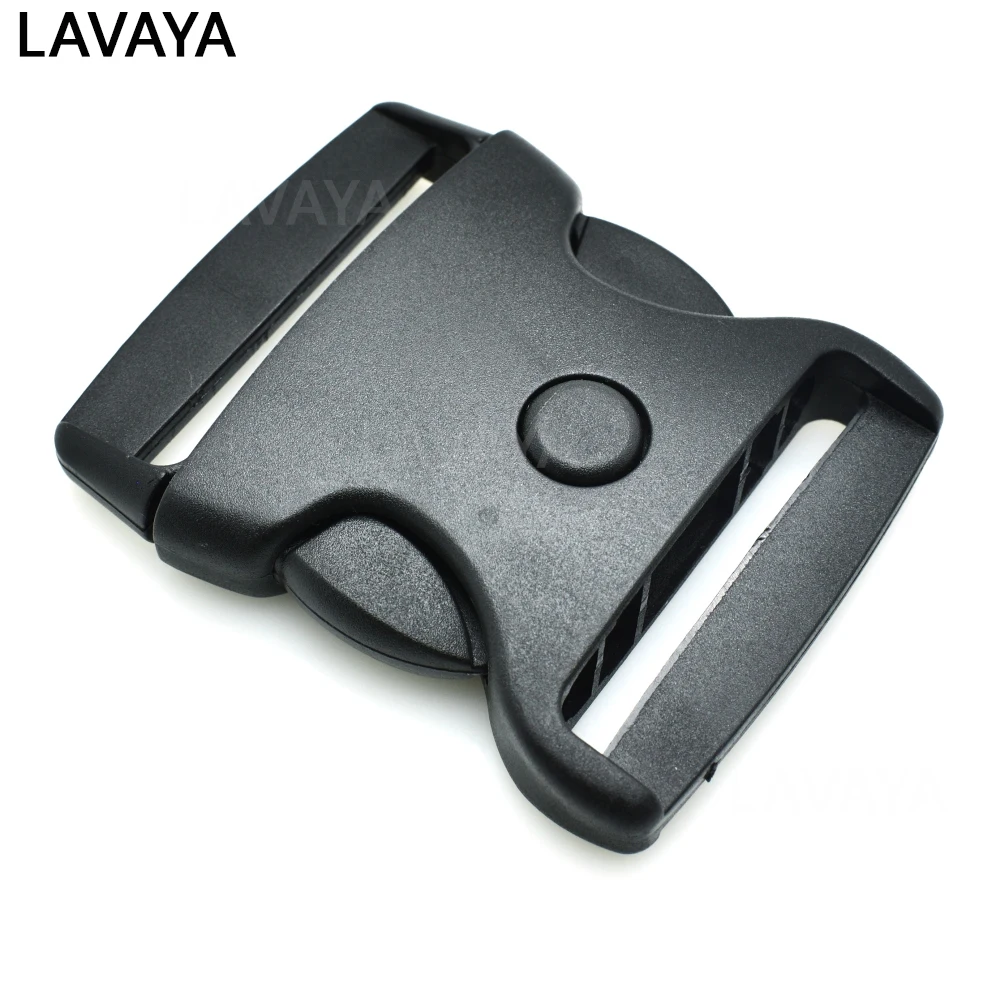 1pcs Webbing 51mm Button switch Plastic Side Curved Release Buckle For Backpack Luggage Straps Black