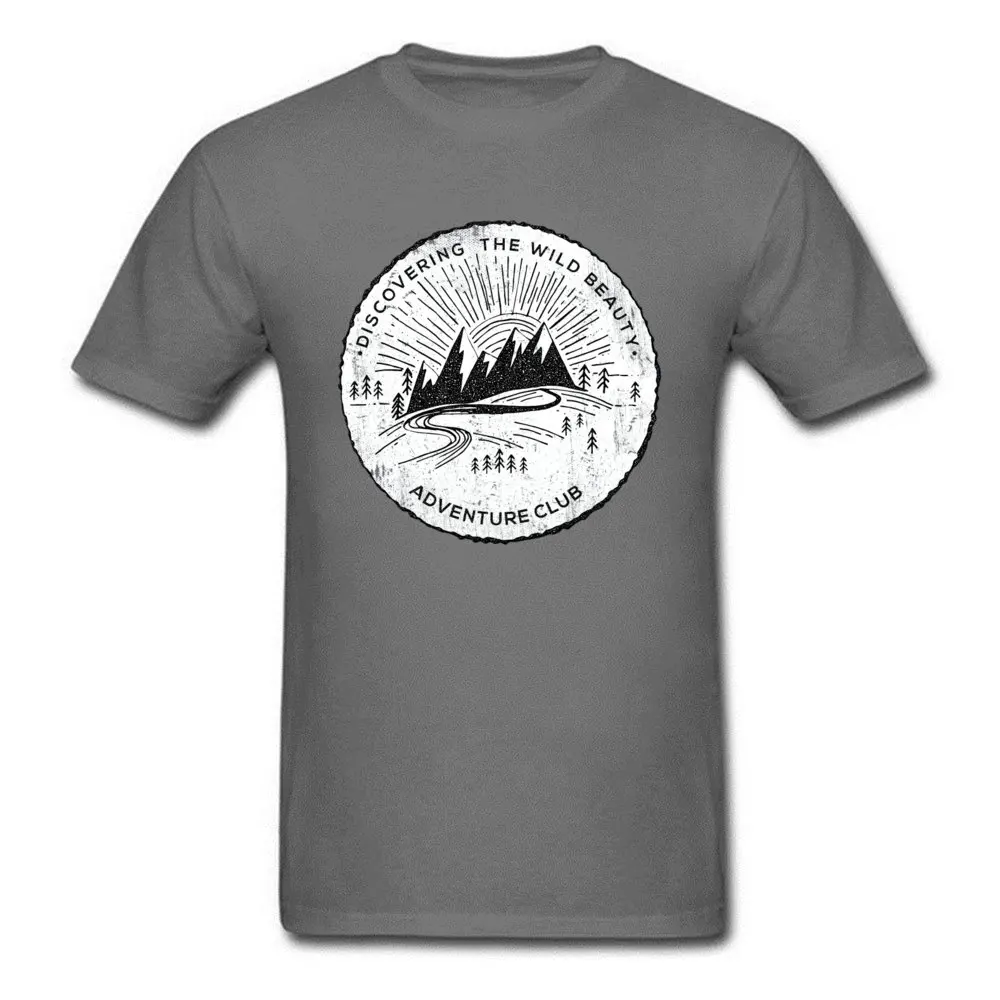 Spring New T Shirt Custom Adventure Club Stay Wild Infinite Undiscovery Mountain Forest Print Tshirts Male Streetwear Rock Music