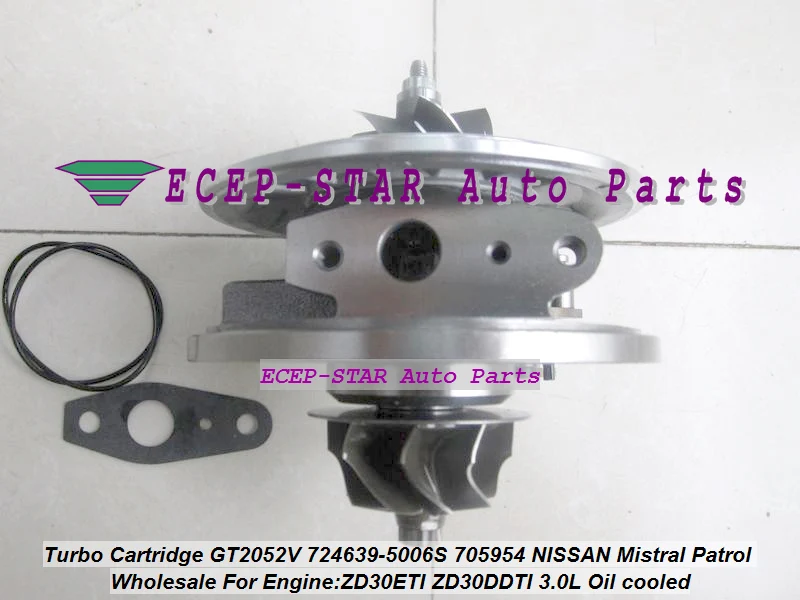 Free Ship Oil Cool Turbo Cartridge CHRA GT2052V 724639-5006S 724639 705954 For NISSAN Safari Mistral Patrol Terrano ZD30DTi 3.0L