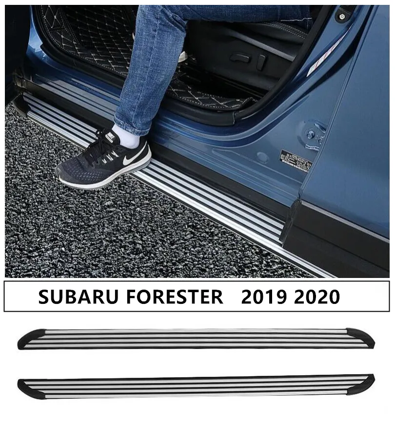 Auto Running Boards Side Step Bar Pedals For SUBARU FORESTER 2019 2020 High Quality Nerf Bars Car Accessories